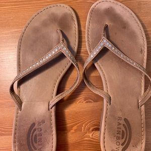 Rainbow Flip Flops